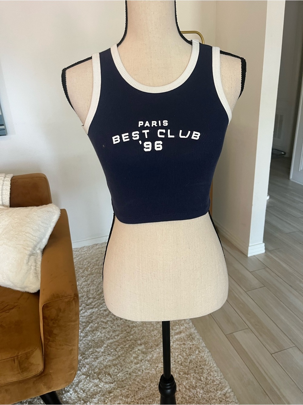 Paris Best Club 96 navy tank top